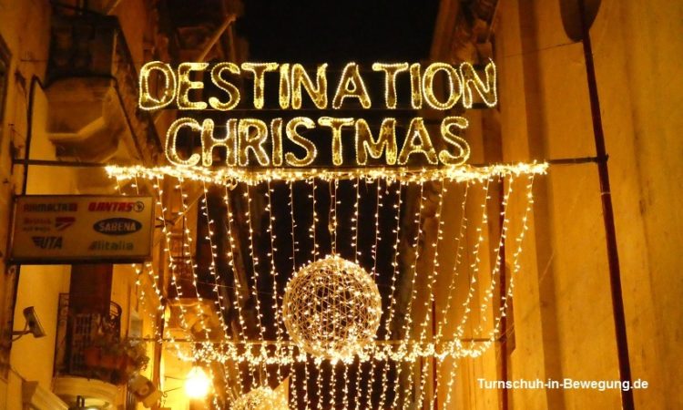 Weihnachtsstimmung Malta Lichter